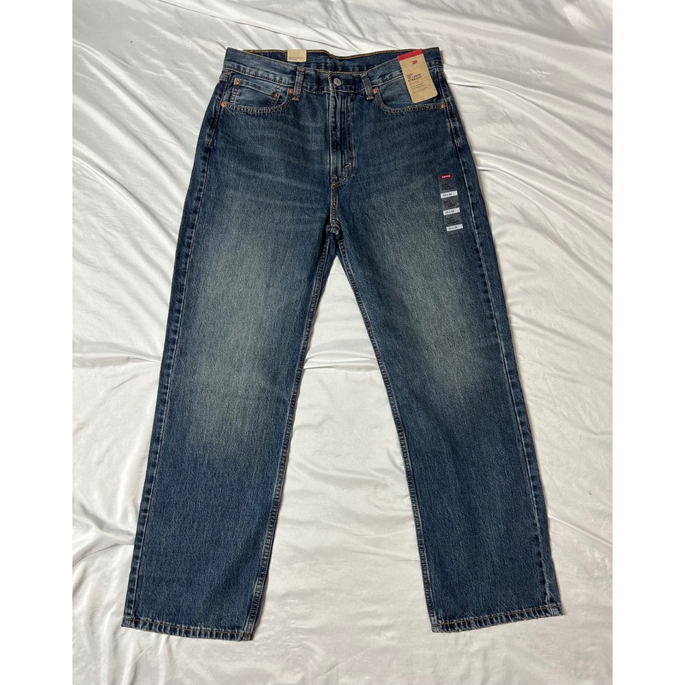 Levis 565 '97 Loose Straight Jeans Mens 33x32 Medium Wash Blue 100% Cotton NWT